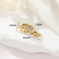 Pendentif éléphant en or 14K avec zircon blanc pour création de bijoux DIY - Éléphant Mère et Enfant / Or 14K - Éléphant