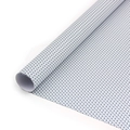 Papier cadeau kraft blanc 80g haut de gamme avec motif chevron bleu pour emballage de cadeau DIY - Imprimé Chevron Marine / 50*70cm