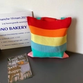 Elegante borsa tote in maglia a righe arcobaleno di grande capacità dallo stile casual - Stile 3 (Righe Multicolore Arcobaleno)