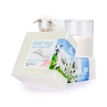 Handmade goat milk silk soap 100g for moisturizing and whitening skin care - Goat Milk Soap (English Label)