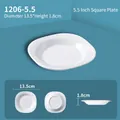 5.5 inch white melamine square dipping sauce plate for commercial restaurant catering - 5.5 Inch Square Plate