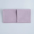 Pair of light purple velvet jewelry pouches with envelope flap and suede texture - Light Purple