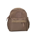 Sac à dos enfant marron foncé en nylon résistant avec logo Girl Cats gravé - Kaki