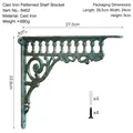 Vintage green cast iron dragon shelf bracket with dimensions 27.5x22.8cm and mounting hardware - Cast Iron Roman Column Storage Rack 8462 (Soap Box Green)