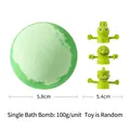 Green bath bomb 100g with cute cartoon finger puppet toy for kids spa time - 100g Finger Toy (Honeysuckle)