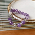 25# Amethyst Bracelet-10mm