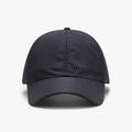 Quick-dry breathable baseball cap in dark blue mesh fabric for outdoor sun protection - Navy Blue