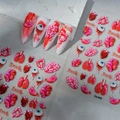 Halloween anatomical heart and eye nail art stickers with 3D DIY death theme design - Horror Human Anatomy Organ Style (CO-445)