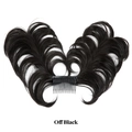 Messy bun hair extension with insert comb in off black color for women hair styling - Natural Black