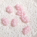 Pink cloud-shaped DIY beads for jewelry making scattered on white seed beads background - 17*24mm / Small Pink 1pc
