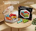 Educational colorful marble puzzle block toy for children in a hexagonal box - 920-12 Pocket Color Beads