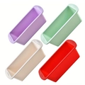 Silicone bread loaf pans available in purple, green, beige, and red colors - Set of 4 (Small) / Colorful