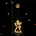 LED-Engel-Fensterlicht in Warmweiß mit Saugnapf für Weihnachtsdeko, 50 cm Höhe - Engel