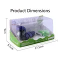 Blue remote control caterpillar cat toy with green controller and packaging size 17.5cm - Remote Control Small Snake - Blue