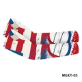Outdoor sun protection arm sleeves with US flag and volleyball print design - Volleyball Elements US Flag Style(MGXT-03)