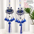 Μπλε μελισσοφάγος Evil Eye με δέντρο της ζωής και διακοσμητικά κουδουνάκια - Δέντρο της Ζωής Μάτι (NO.2)