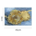 Washable PVC table mat with Van Gogh Sunflowers print measuring 30x45cm - 45x30cm / Van Gogh-Sunflowers