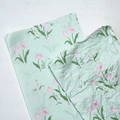 Mint green tissue paper with pink tulip prints for flower bouquets and gift wrapping - Tulip Sydney Paper [Green]