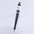 Macro detail of DIY beadable pen featuring a Girl Boss coffee cup and rhinestone ring - 3#Girl Boss