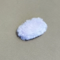 Sweet light purple plush hair clip with soft fuzzy texture for autumn and winter styles - Light Purple