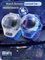 Blue and black watch remote control car set with mini alloy racers and accessories - 2 Pcs Set/Roadblock Bag/2.4G / Tech Blue + Cool Black