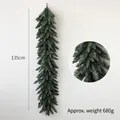 Guirlande de pin artificiel de 135cm pour décoration de Noël nordique de 680g - Guirlande nue mixte PE 135 cm