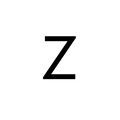 Elegant 18K gold square pendant necklace featuring zircon-encrusted shell letter Z - Letter Z