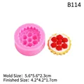 Moule en silicone framboise 3D rose à 7 cavités pour pâtisserie et fabrication de bougies - Rose Petit (B114) / Rose B114 Petit
