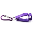 Multifunctional purple glove clip with aluminum carabiner for outdoor work gear - Purple Upgraded Spring Buckle