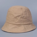 Detalle de sombrero de pescador de algodón caqui con diseño de costuras horizontales capas - M(56-58cm) / Caqui