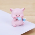 Cute pink pig car dashboard ornament blowing blue bubble for office desk decor - Style D Bubble Pig