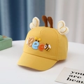 Berretto da baseball giallo per bambini con ali d'api 3D e antenne per la moda outdoor - Ape Giallo
