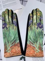 Guanti in finta pelle scamosciata da donna con stampa artistica Iris di Van Gogh - Taglia unica / Modello 1 (Iris)