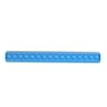 Sky blue 30cm foldable silicone ruler with bubble pop sensory stress relief toy - Blue