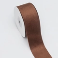 Ruban en velours double face marron café sur rouleau pour bricolage et emballage cadeau - 4cm de Large * 5 Yards de Long / Café Foncé