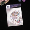Colorful rhinestone face gems sticker for Halloween with festive skull mask design - Colorful Spiderweb