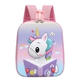 Pink and blue gradient unicorn school bag with adjustable straps for kids back to school - Unicorn-Pink