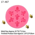 Stampo in silicone rosa a ape per cioccolato con forme 3D per decorazioni di torte - Stile 1 / Rosa