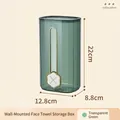 Porta salviette viso a parete in verde trasparente con eleganti finiture oro - Verde Trasparente