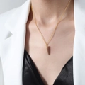 Collana dorata con ciondolo a croce e incisione Jeremiah 29:11 per donna - Collana con ciondolo a croce d'oro