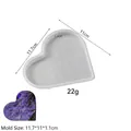 Macro view of heart-shaped silicone mold with engraved memorial quotes for resin DIY - Heart Ornament Style 4
