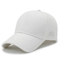 White baseball cap with NS embroidery on the side and a premium textured canvas finish - White