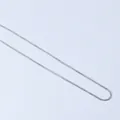 Minimalist silver stainless steel snake chain necklace with a sleek polished finish - Steel Color Snake Chain (40+5)
