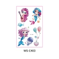 Waterproof cartoon mermaid temporary tattoo stickers with dolphin and jellyfish WS-C403 - Mermaid (WS-C403)