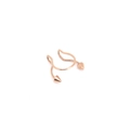 Minimalist gold U-shaped double-layered nose clip with punk spike cone ends - Rose Gold Spike