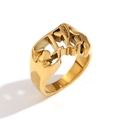 Anello personalizzato con nome Ivy in acciaio inossidabile placcato oro 18K - Oro-Misura 6 (Anello Parola Fly)