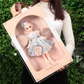 Modepuppe im blauen Spitzenkleid in einer 41cm Luxus-Geschenkbox für Mädchen - 41cm Box Blaue 30cm Puppe