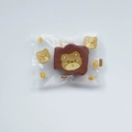 Spugnetta per trucco marrone a forma di orsetto in confezione plastica trasparente - 1 pezzo Orsetto con busta originale