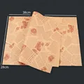Papel de envolver sándwiches antigrasa vintage en kraft marrón de 38x28cm - Papel Kraft de Periódico (50 Hojas)