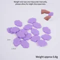 Mini purple cloud resin accessory with Angelle engraving for DIY slime making 2cm - 1 Piece / Purple